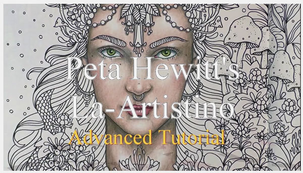 Colored pencil tutorials for adult coloring books by peta hewitt