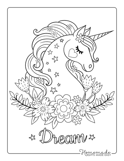 Magical unicorn coloring pages for kids adults