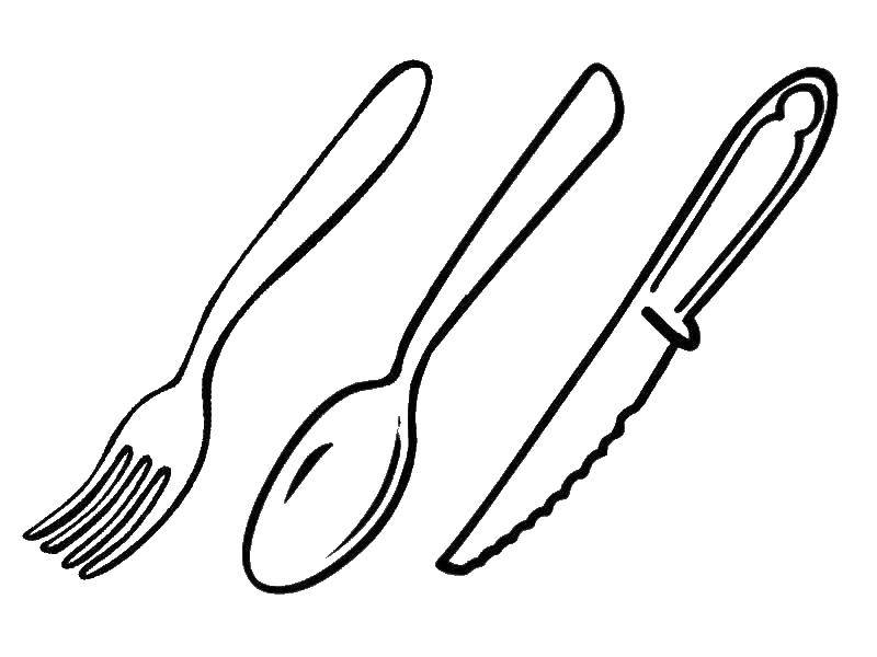 Online coloring pages items coloring dining items utensils