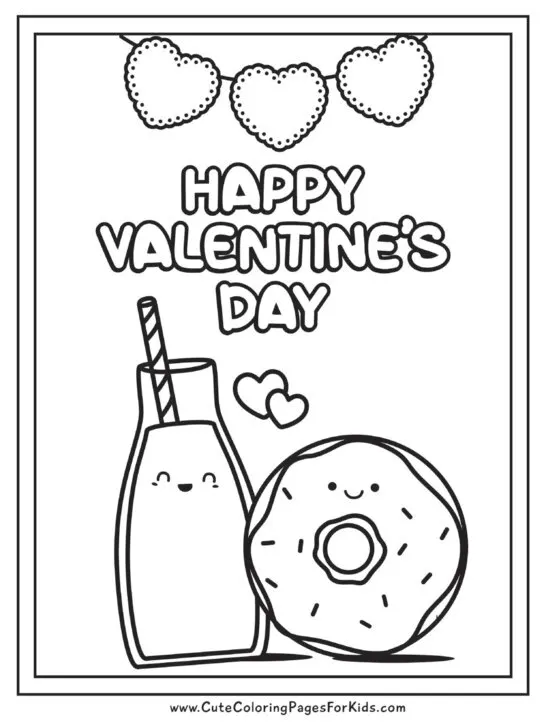 Valentines day coloring pages free printable pdfs