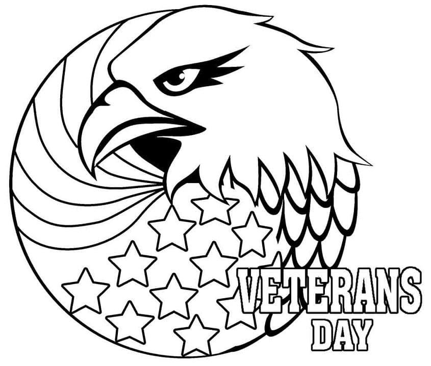 Free veterans day coloring page