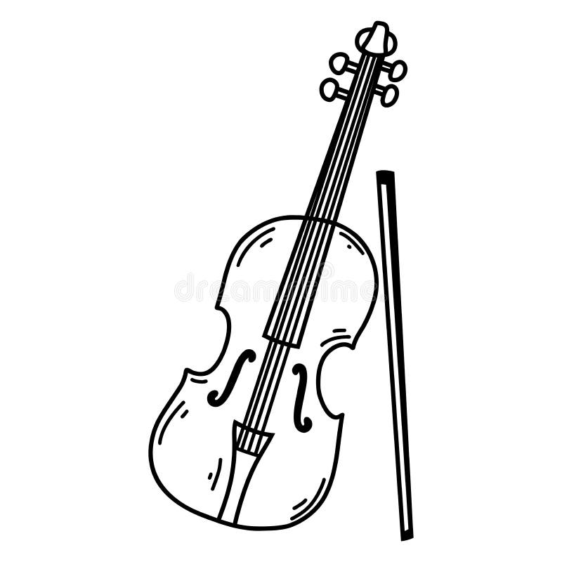 Violin coloring stock illustrations â violin coloring stock illustrations vectors clipart