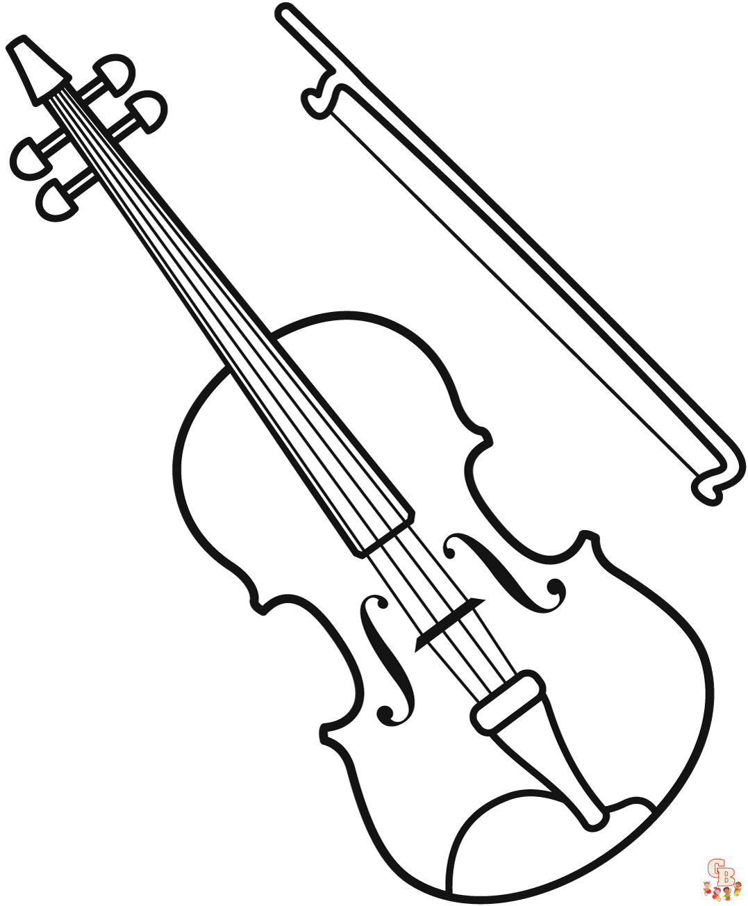 Discover the best violin coloring pages for kids