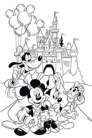 Disney world coloring pages