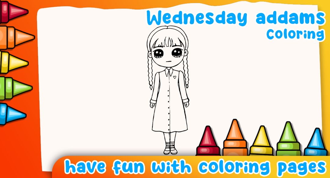 Wednesday addams coloring android s apk download for free