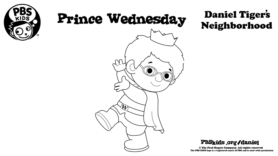 Prince wednesday kids coloring pages kids for parents