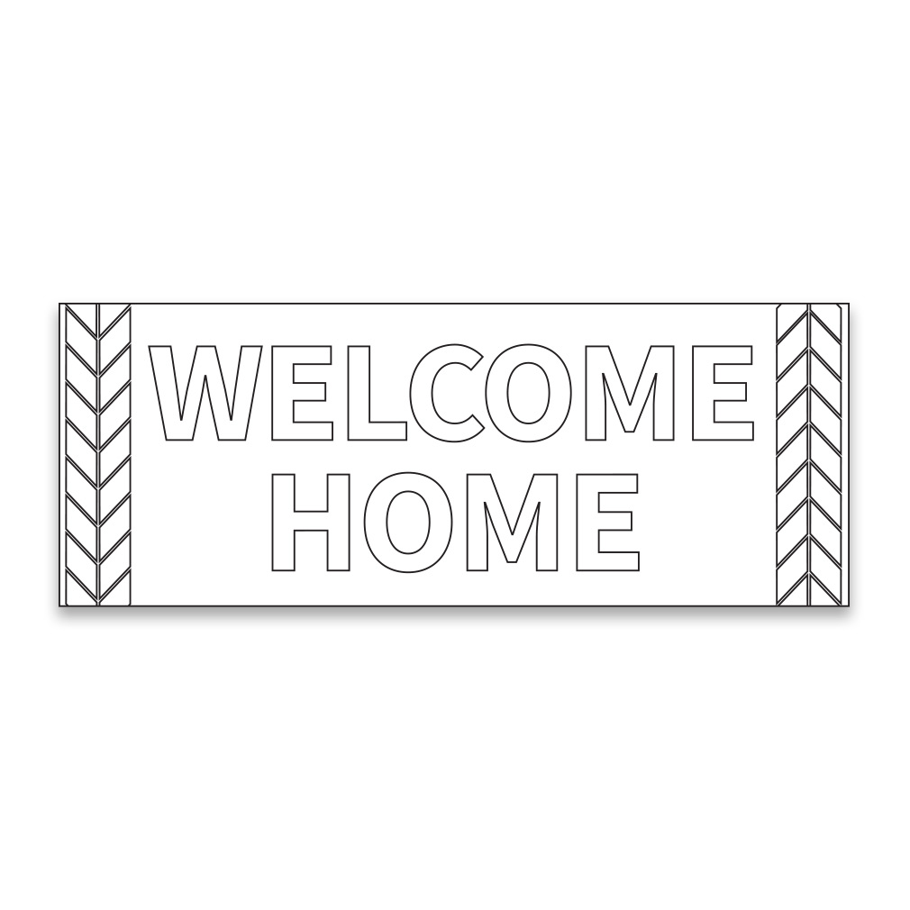 Coloring missionary wele home banner