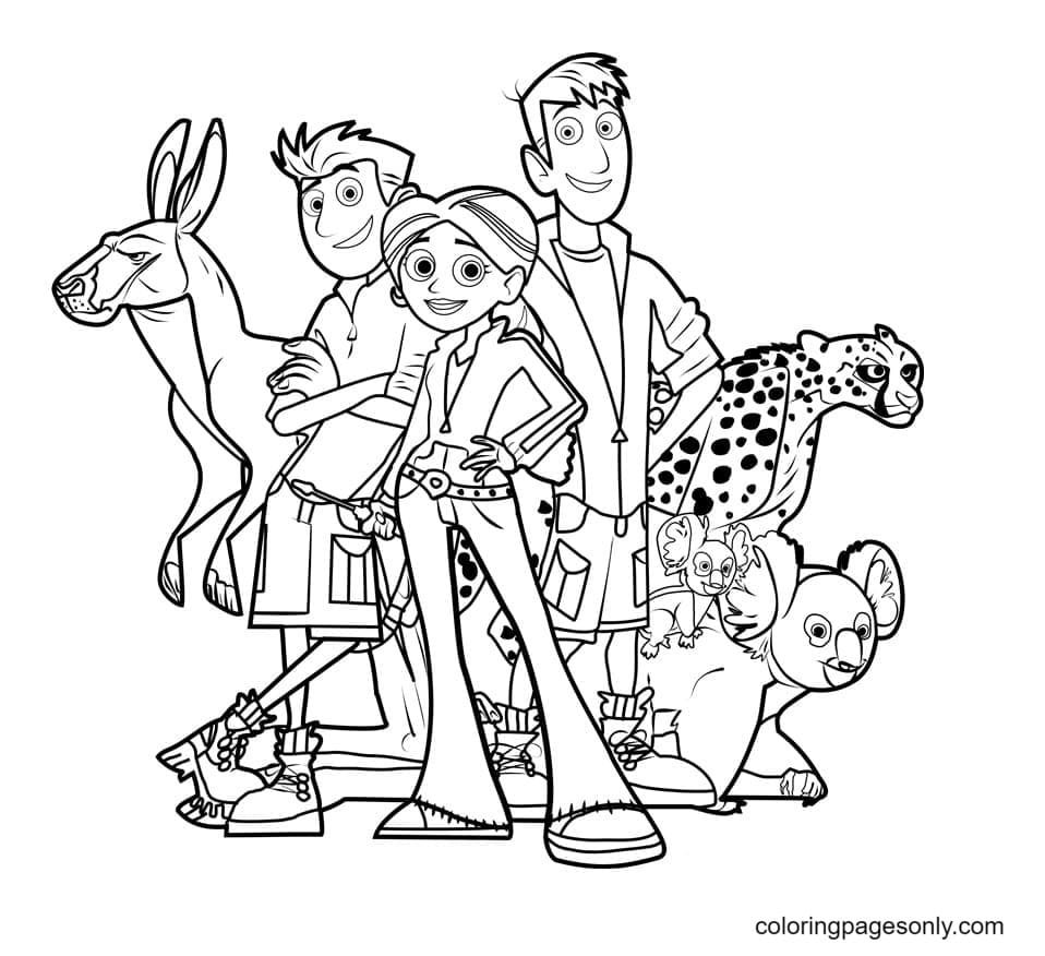 Wild kratts coloring pages printable for free download