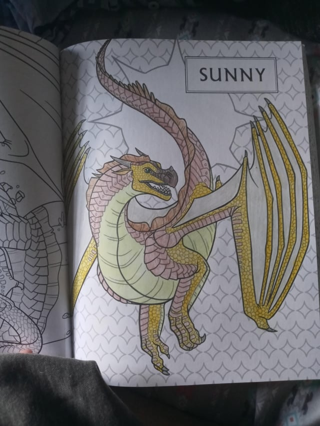 Wings of fire coloring book page rwingsoffire