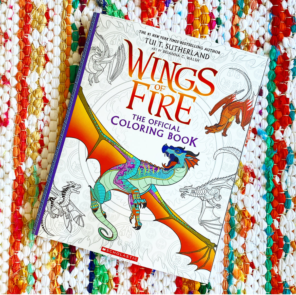 Official wings of fire coloring book media tie