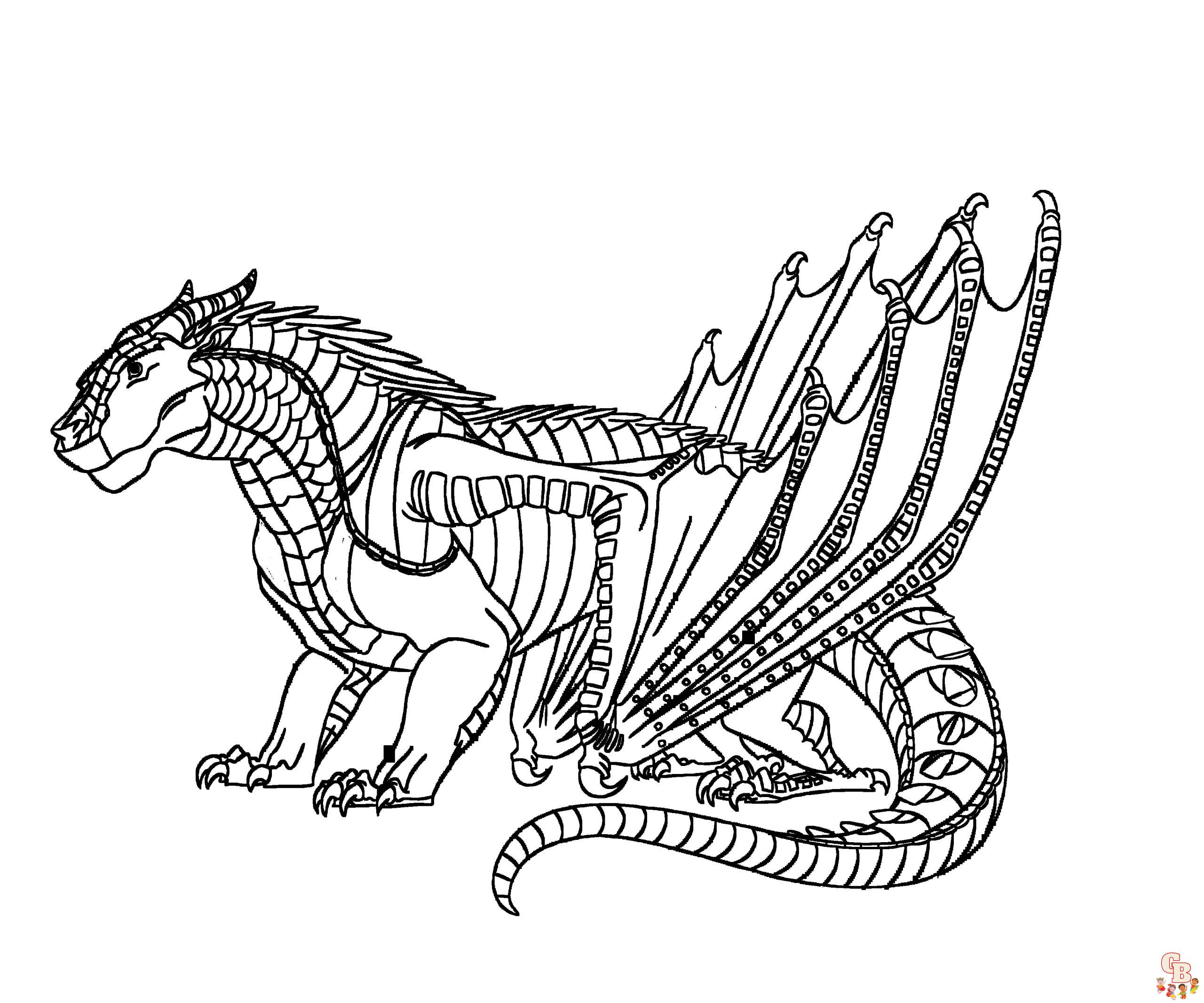 Discover the magic of wings of fire coloring pages