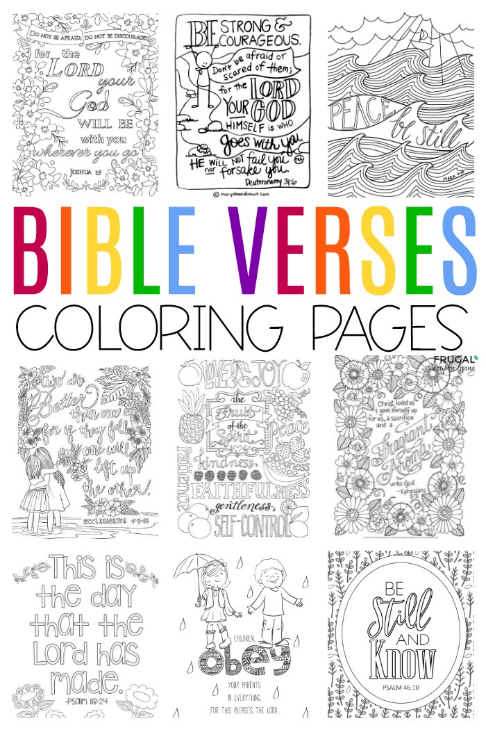 Bible verse coloring pages for adults teens toddlers