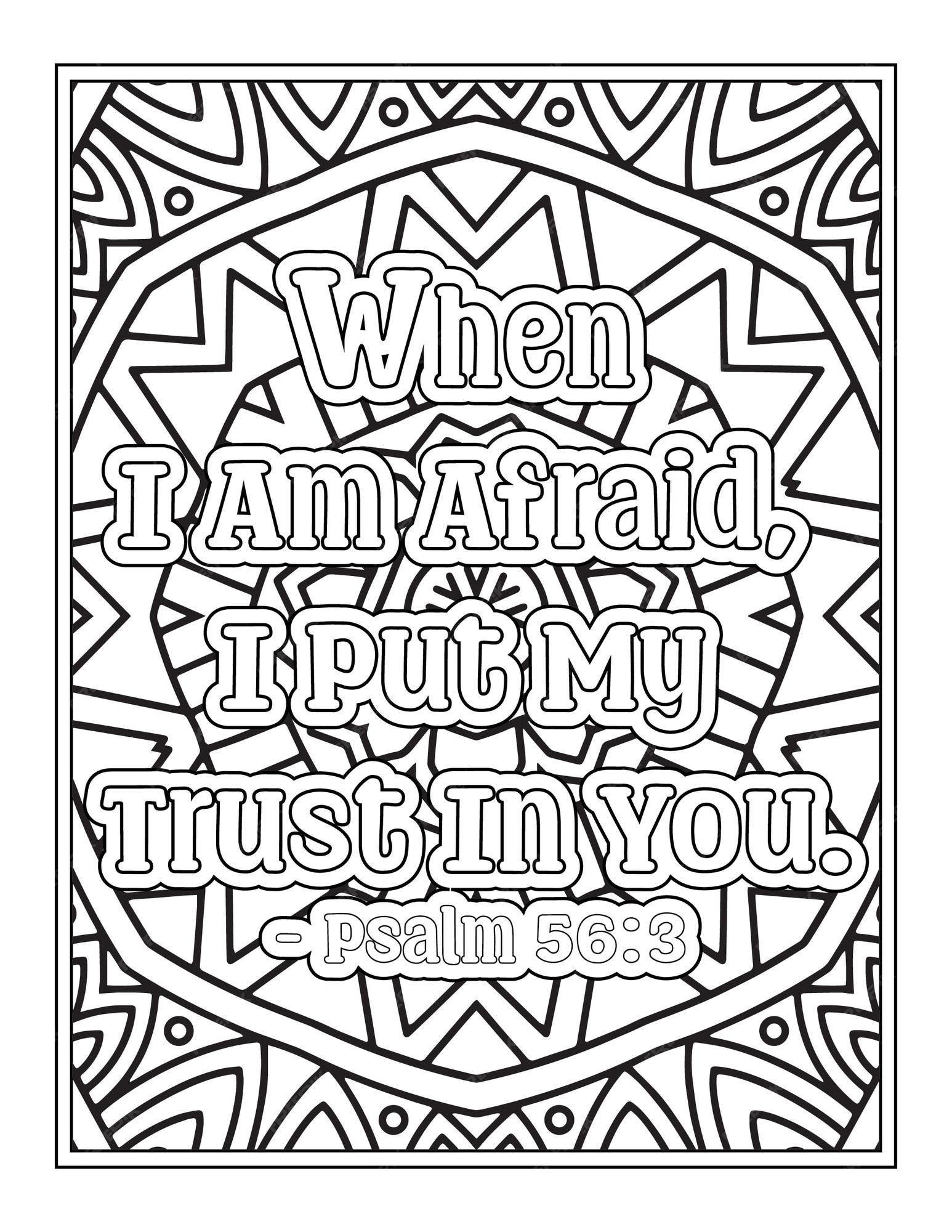 Premium vector bible verse quotes coloring pages for kdp coloring pages