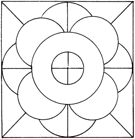 Circles and line coloring page free printable coloring pages