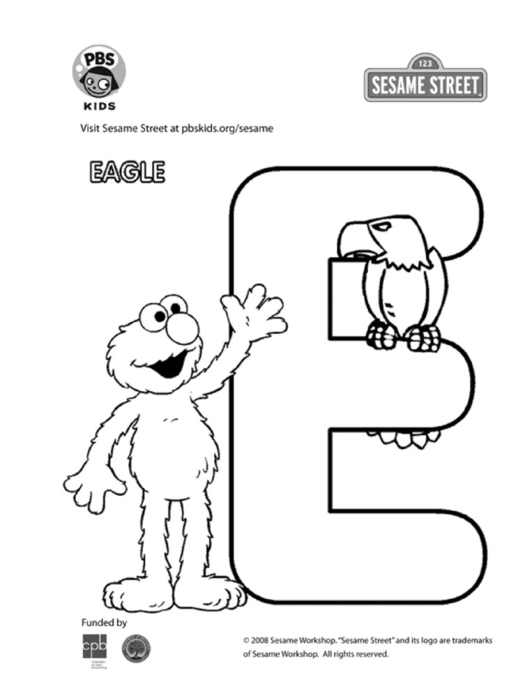 The letter e coloring page kids coloringâ kids for parents