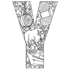 Top free printable letter y coloring pages online