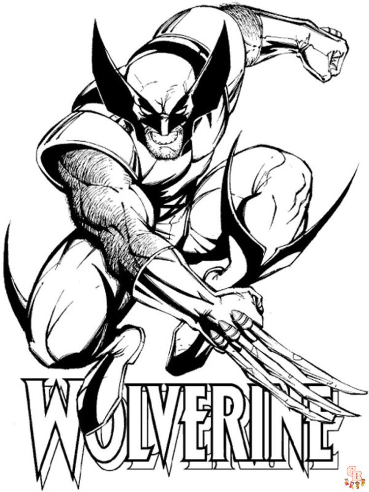 Best wolverine coloring pages printable free for kids