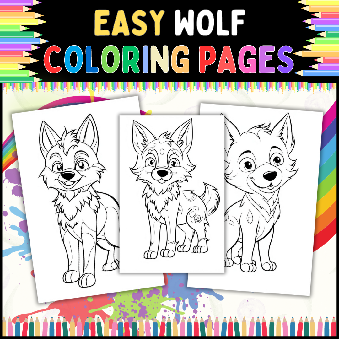 Wolf coloring pages