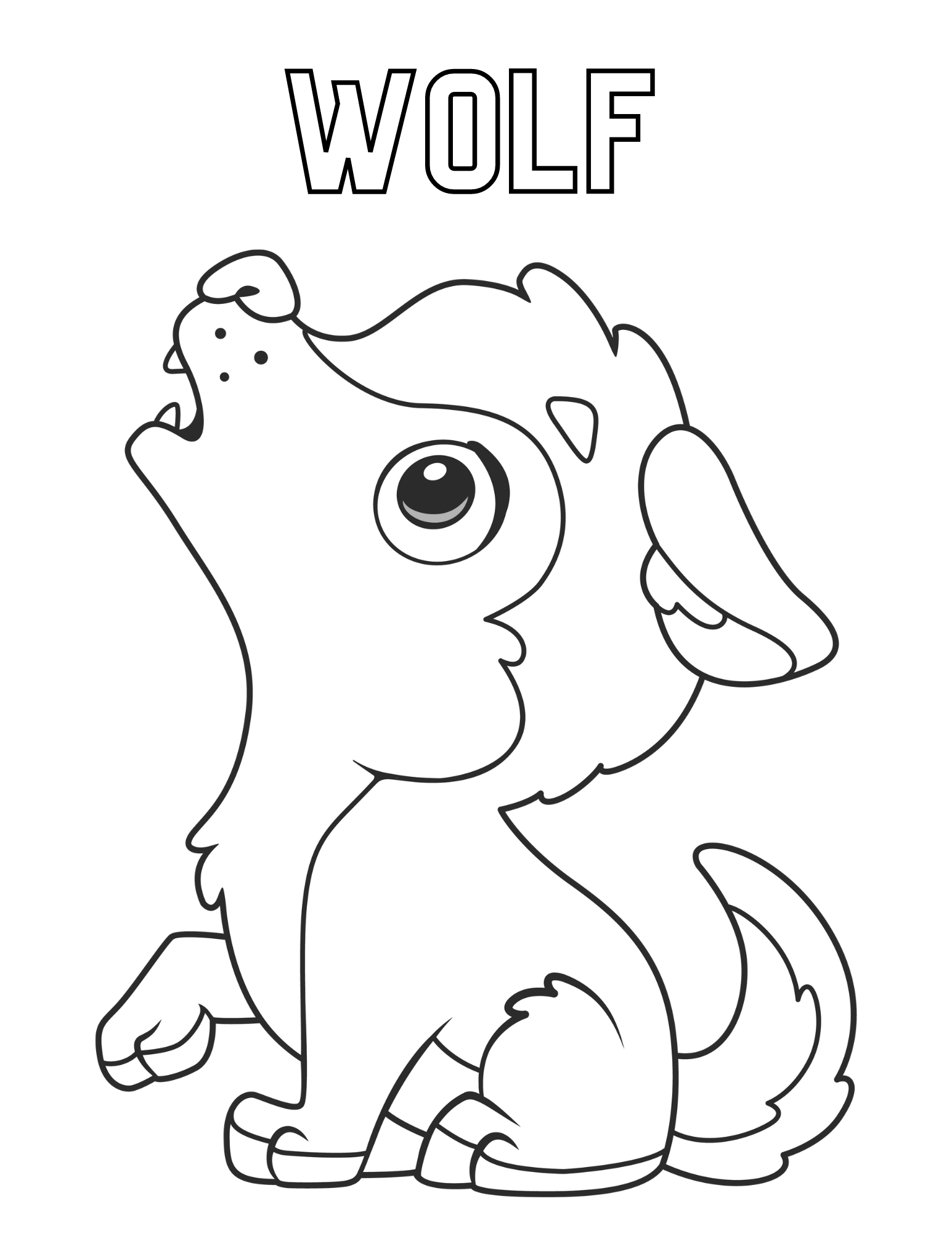 Wild and wonderful wolf coloring pages for kids and adults