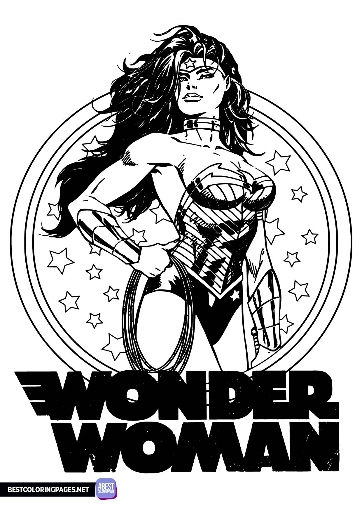 Wonder woman coloring pages