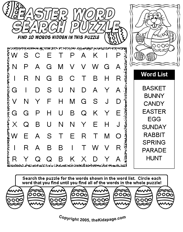 Word searches coloring pages kids word search b words list word find