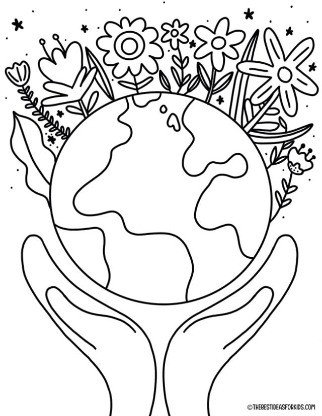 Earth day coloring pages