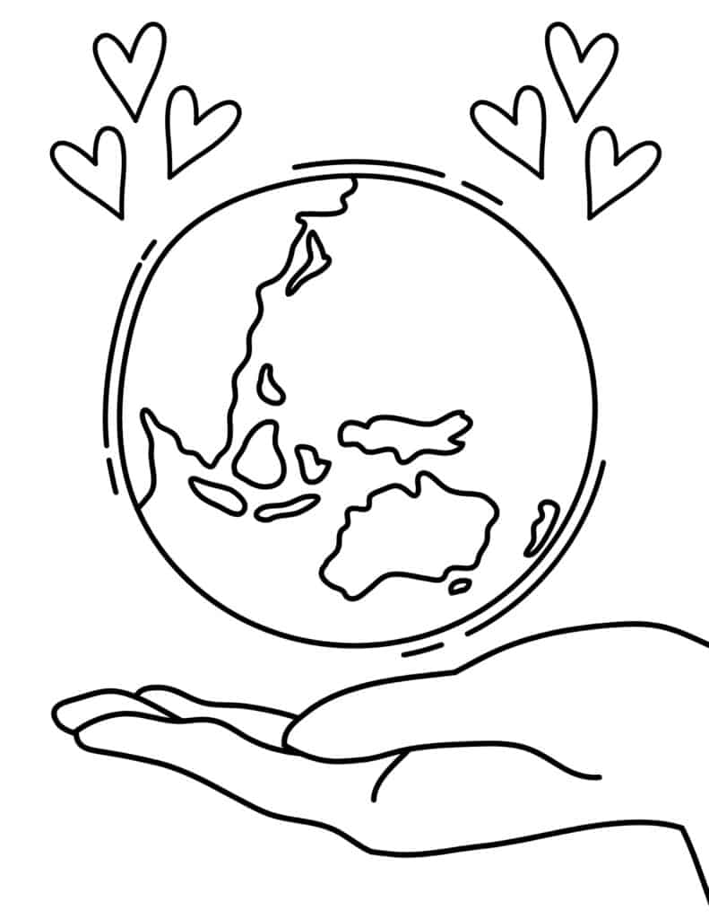 Free printable earth day coloring pages for kids