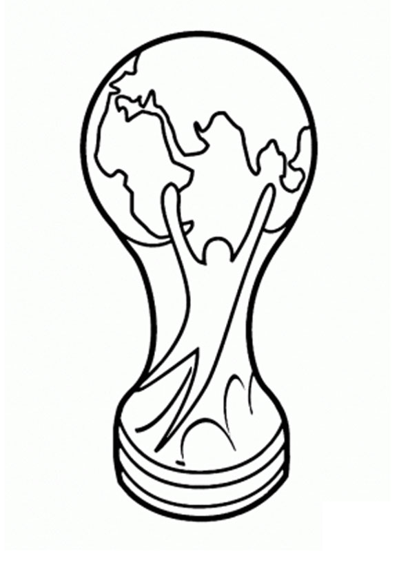 Coloring pages fifa world cup trophy coloring page