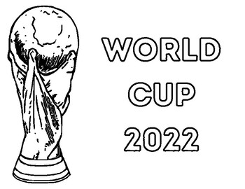 World cup coloring page by una profe para todos tpt