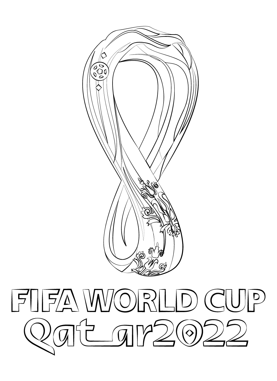 Qatar world cup coloring sheets