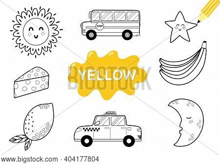Color elements yellow vector photo free trial bigstock