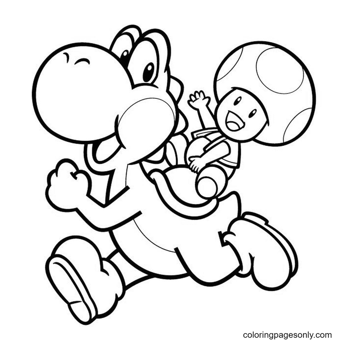 Yoshi coloring pages printable for free download