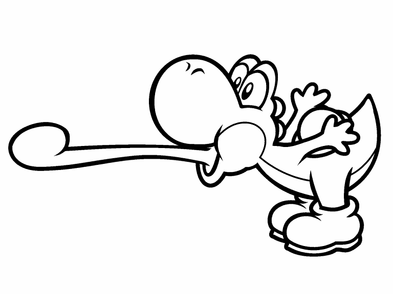 Yoshi coloring page