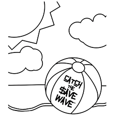 Top free printable beach ball coloring pages online