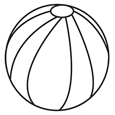 Top free printable beach ball coloring pages online