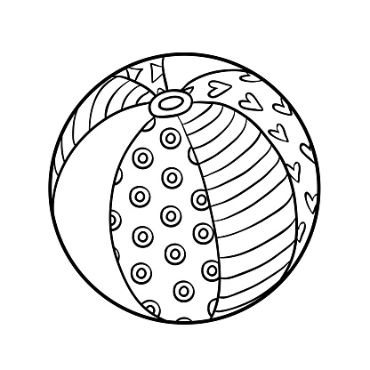 Coloring pages beach ball coloring pages