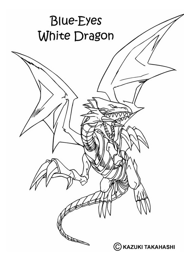 White dragon coloring pages
