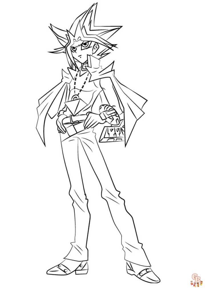 Free yugioh coloring pages for kids