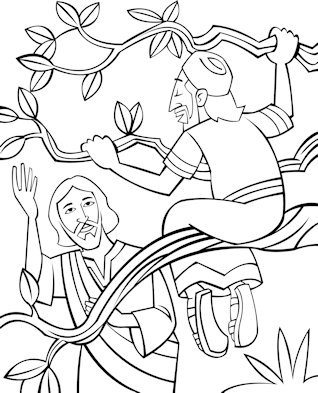 Bible coloring page for sunday school