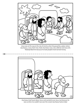 Zacchaeus meets jesus coloring book pdf