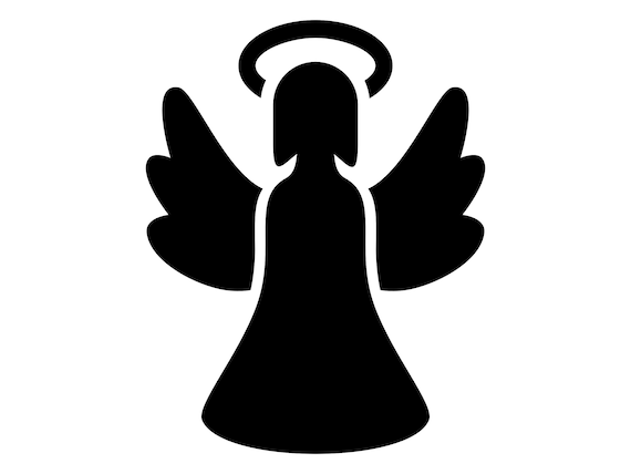 Angel svg angel wings silhouette christmas angel clip art