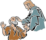 Jesus healing the blind â