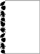 Leaves black and white clipart â