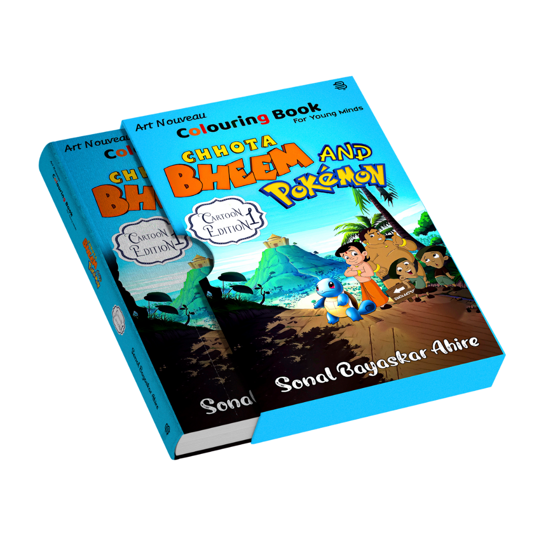 Chota bheem and pokemon colouring book â the art nouveau