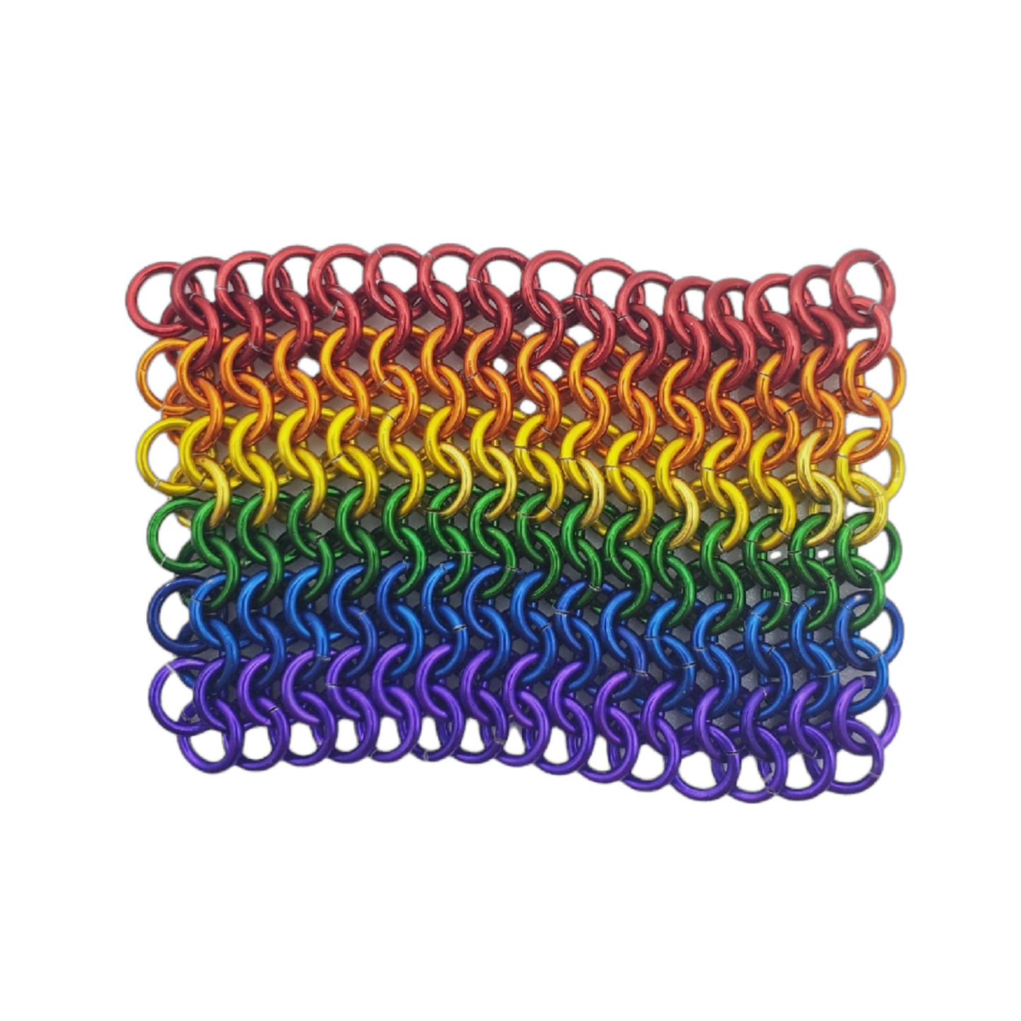 Pride flag magnet mini â dragonclaw chainmaille