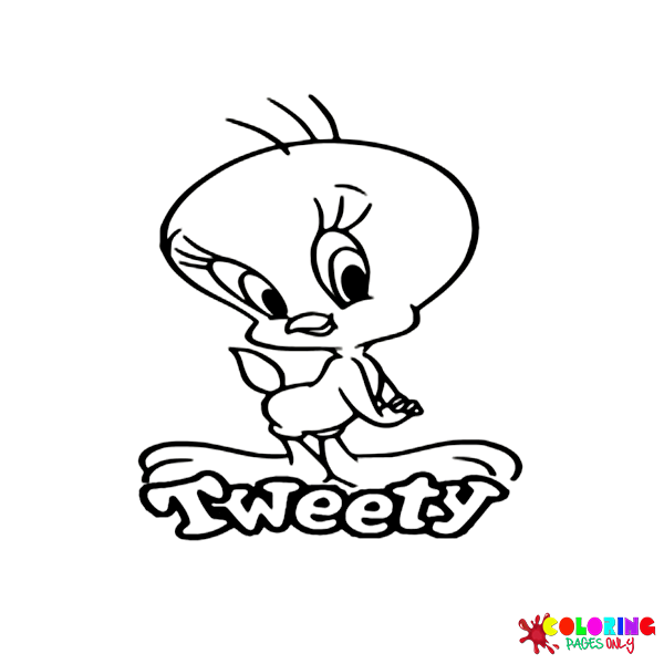 Big eyes tweety coloring pages