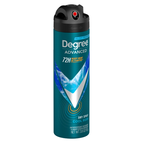 Cool rush dry spray antiperspirant deodorant degree us