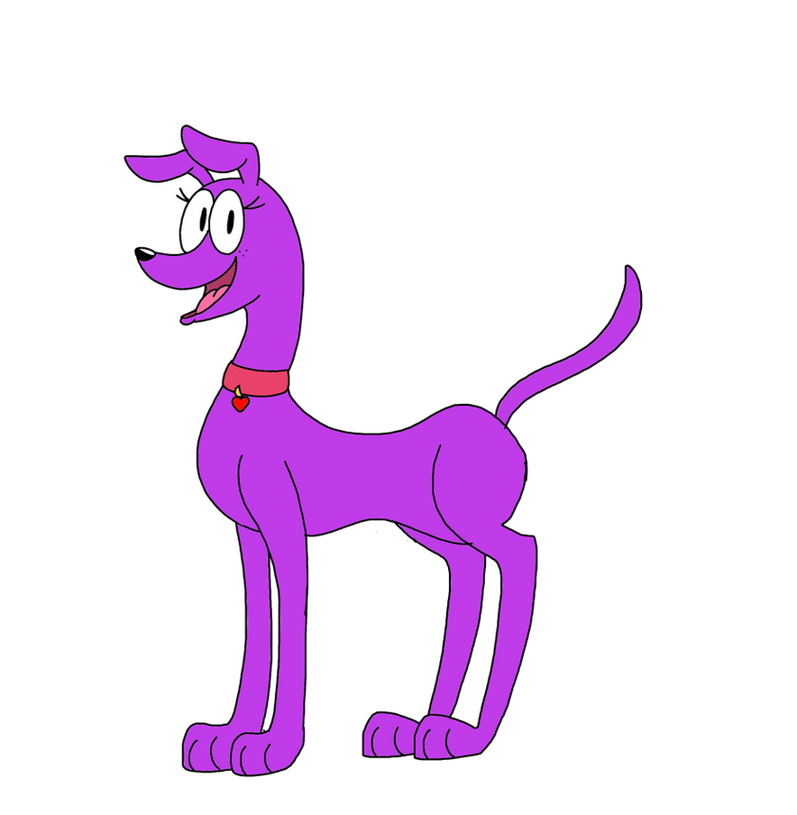 Pollyanna the purple dog by bio on