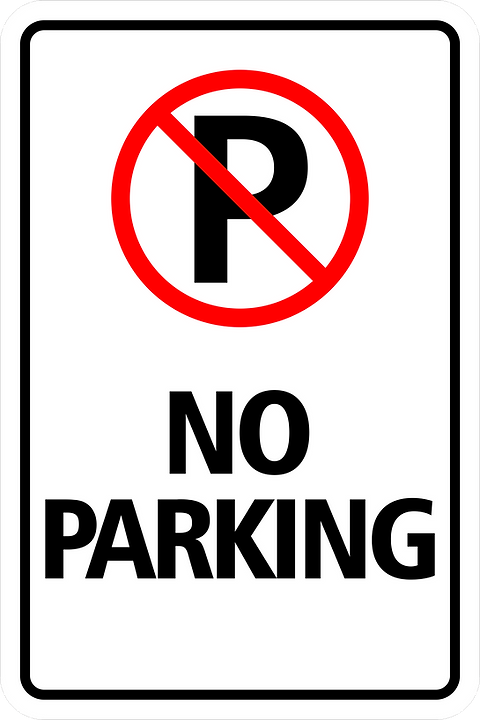 No parking sign