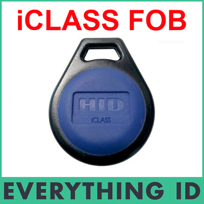 New hid iclass mhz legacy k key fob tag card blue smart keyfob h